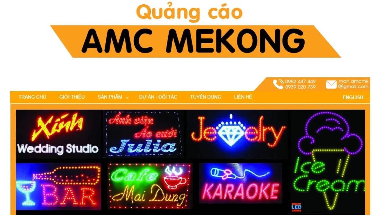 Công ty thi công bảng hiệu quảng cáo AMC Mê Kông